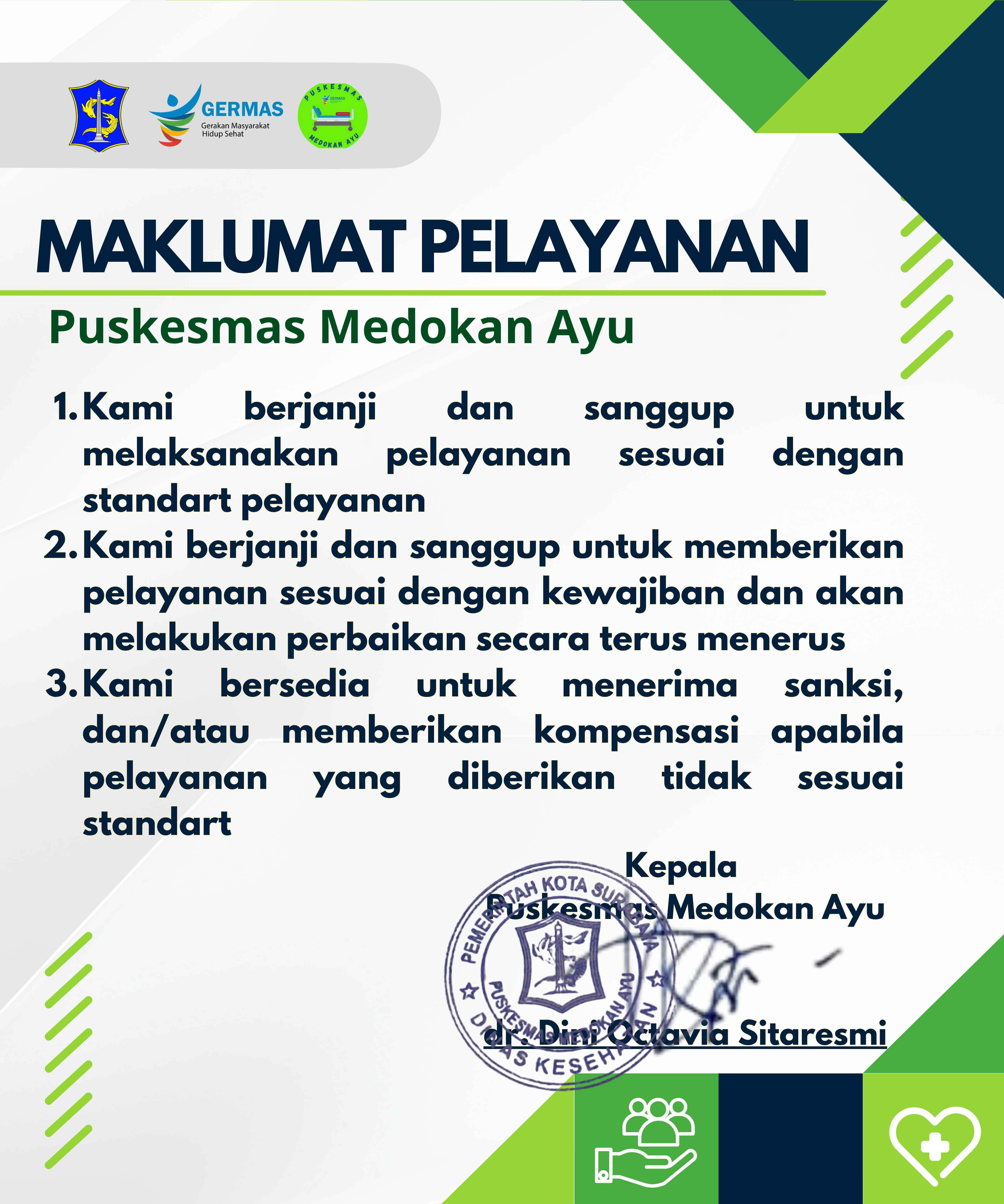 Maklumat Puskesmas Medokan Ayu